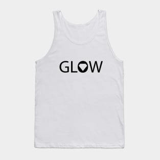 Glow glowing typographic logo Tank Top